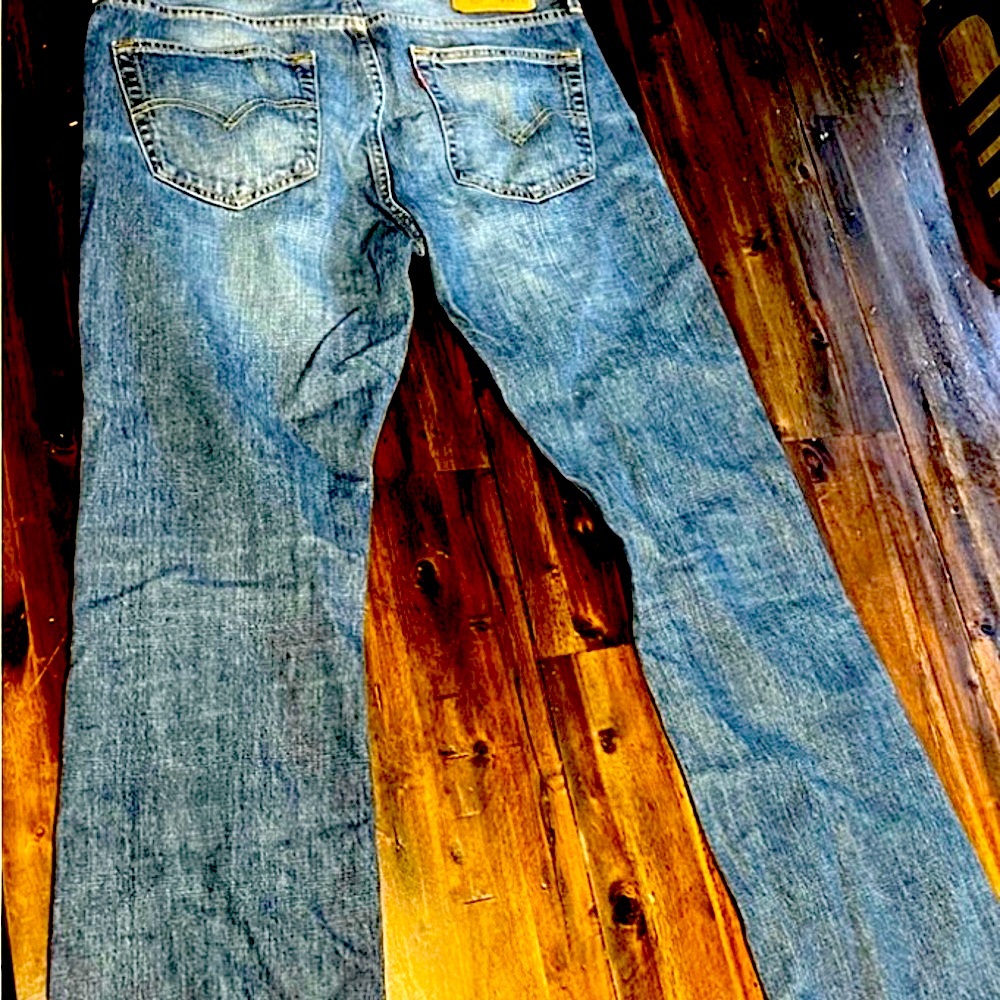 Levi's Blue Bootcut Jeans for Men